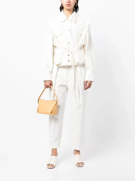 Plisované kalhoty 3.1 Phillip Lim bílé