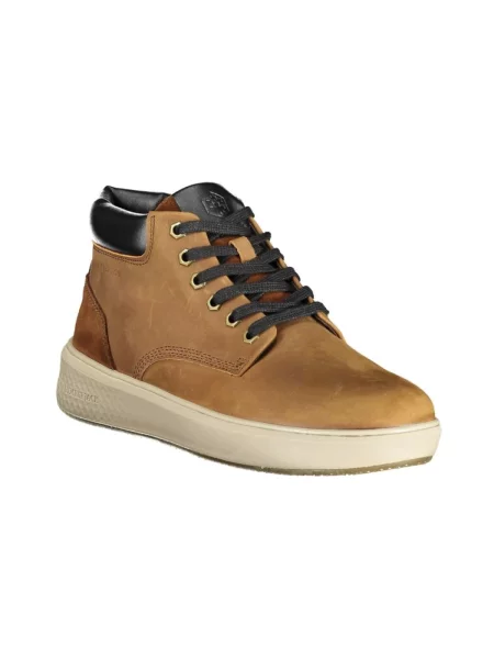 Buty do kostki Lumberjack skórzane brązowe