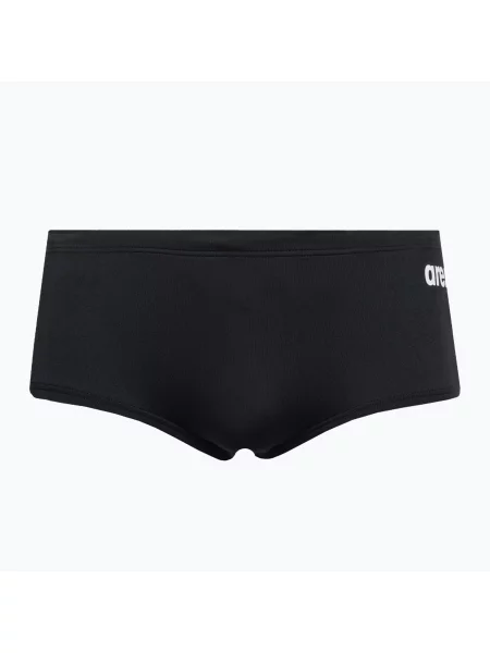 Bărbați arena Team Swim Short cu talie joasă Solid boxeri de înot negru