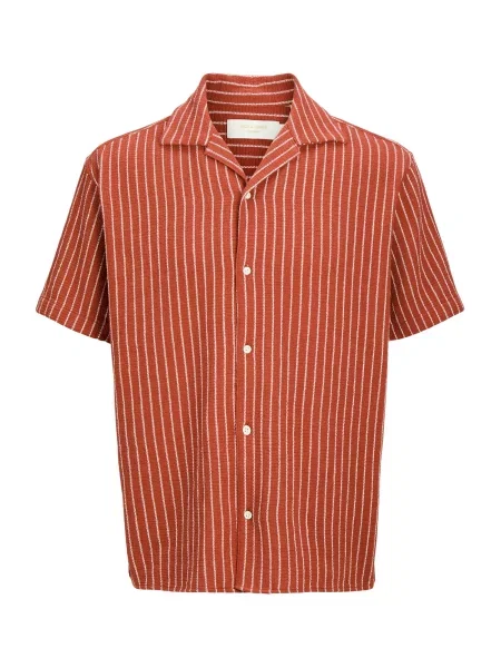 JACK & JONES Košile JORCOBA brusinková bílá