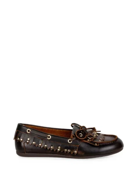 Pantofi loafer Bibi Lou cu tepi maro
