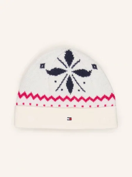 Tommy Hilfiger Zestaw: Czapka I Sweter weiss biała