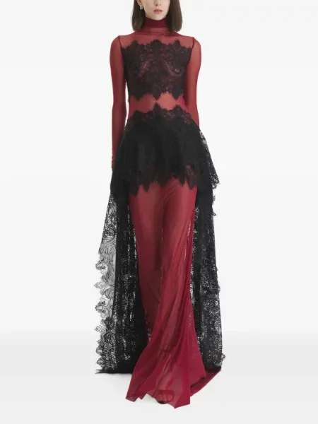 Rochie maxi 2310 Studio din dantelă roșu