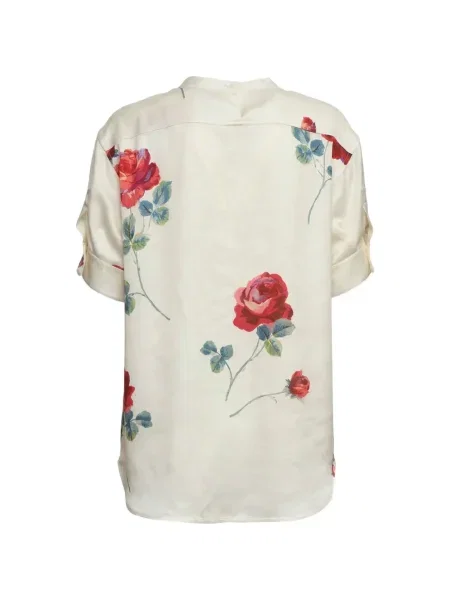Bluză N°21 cu model floral cu imagine scurtă