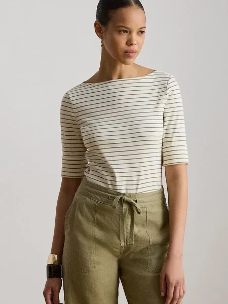 Lauren Ralph Lauren tricou pentru femei cu bej