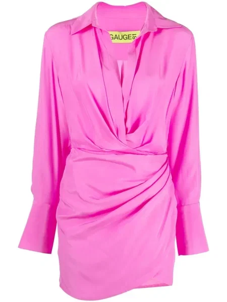 Rochie tip cămașă Gauge81 roz