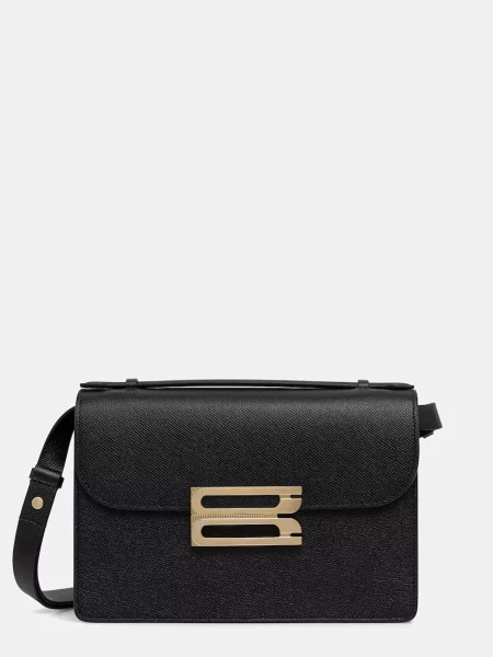 Victoria Beckham geantă crossbody pentru femei din piele Dorian negru