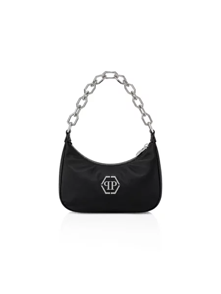 Torebka Philipp Plein skórzana czarna