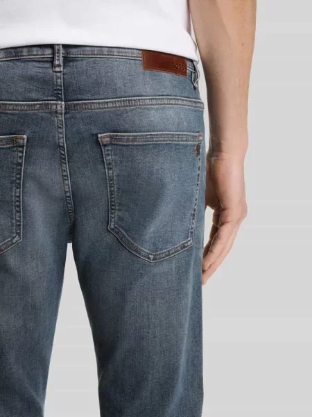Jeansy o kroju slim fit z Mieszanka bawełny Model DELAWARE BO' Boss Orange