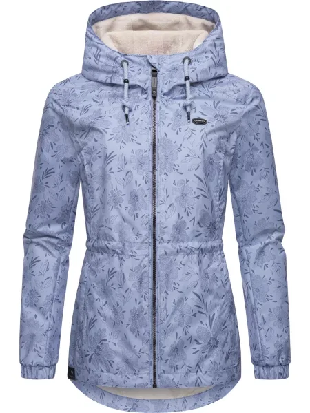 Ragwear Funkční bunda Dankka Spring kouřově / nebeská modř modrá