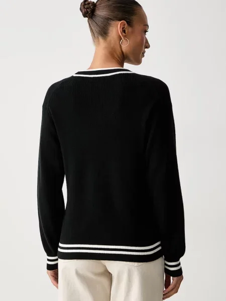 Calvin Klein Jeans pulover bombažen bela