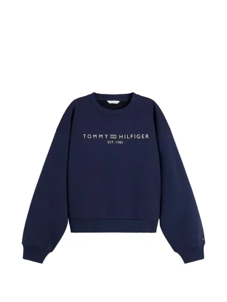 Pulover Tommy Hilfiger cu imagine albastru