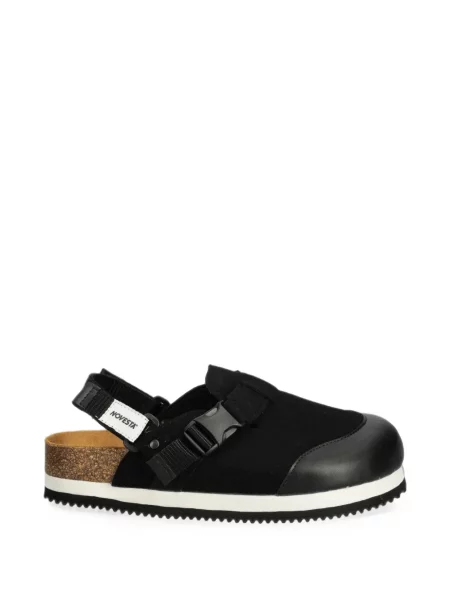 Sandale Novesta cu cataramă slingback negru