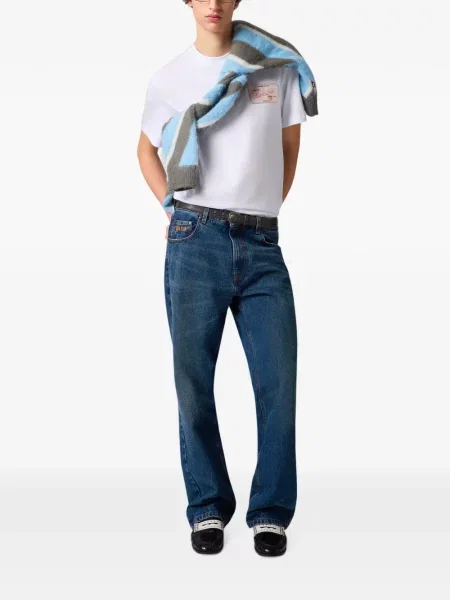 Pulover Msgm cu dungi albastru