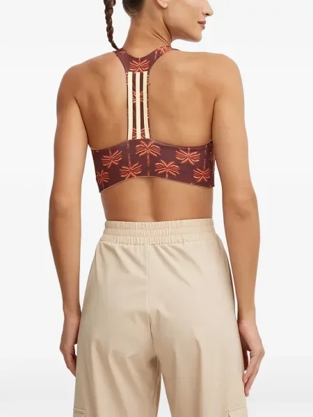 Komplet dresowy Adidas koronkowy sznurowany w paski różowy