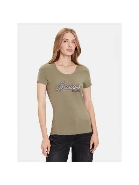 Guess Póló Regular Fit zöld