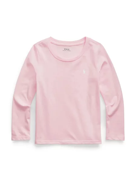 Polo Ralph Lauren tričko s dlhým rukávom detské ružová