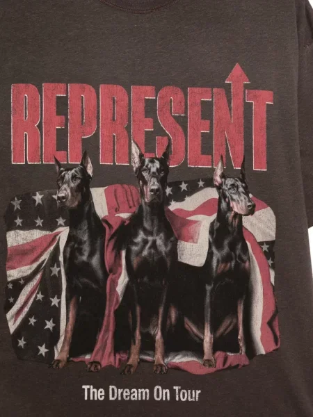 Grafic tricou Represent maro