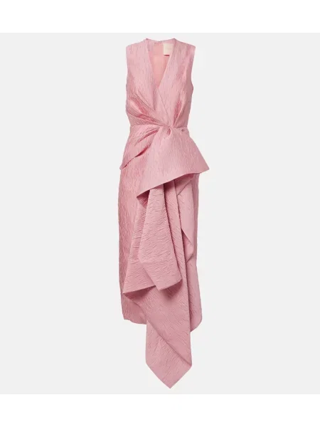 Rochie midi Roksanda drapată roz