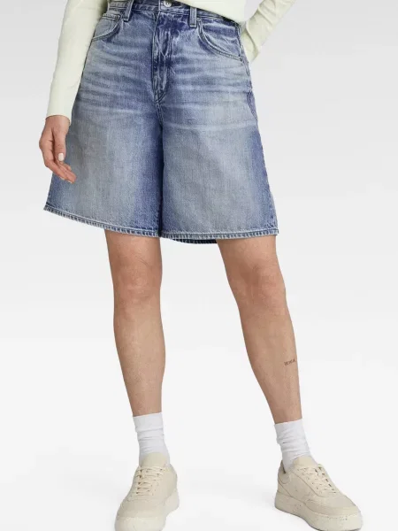 Короткі джинсові шорти G-star Raw сині