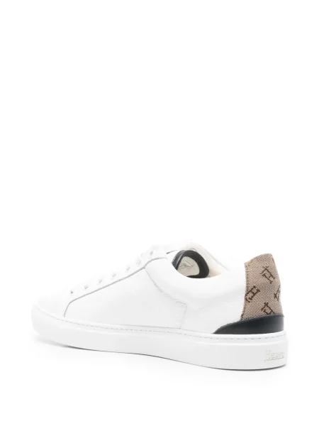 Sneakerși Herno din piele alb