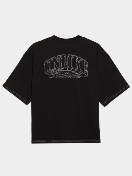 Unlike Humans T-Shirt Whitting czarna