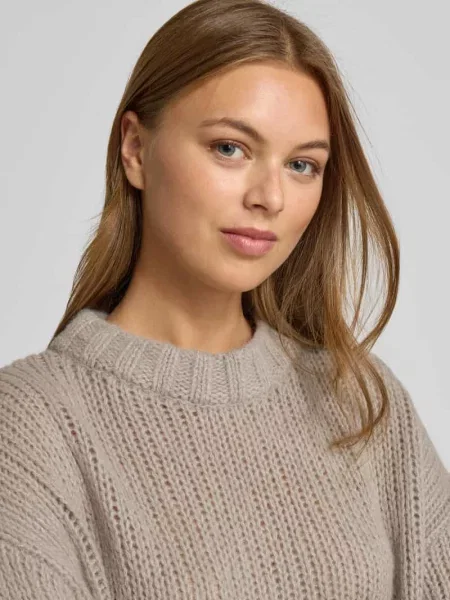 Sweter z dzianiny o kroju oversized z dodatkiem wełny z alpaki model ‘SLOOSSY’ Hugo