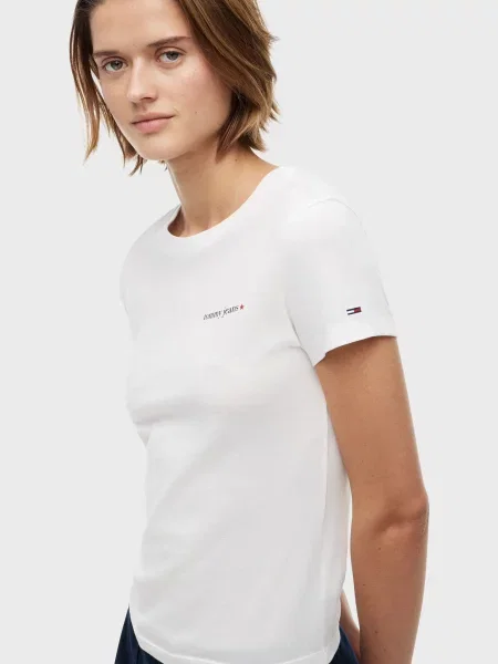 Футболка Tommy Jeans з лого біла