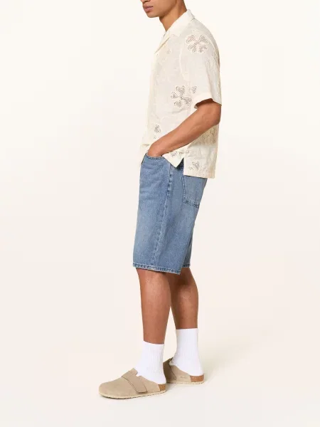 Scotch & Soda Džínové Šortky The Pitch Loose Fit navy