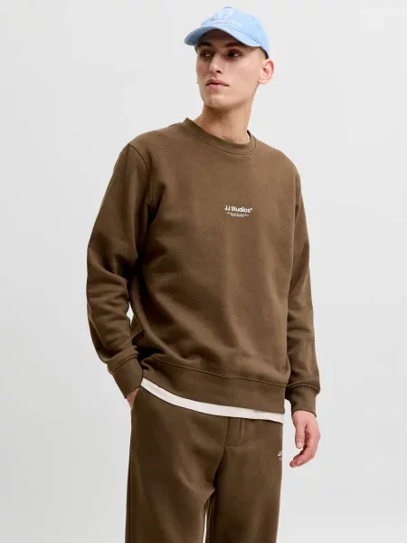 JACK & JONES Mikina JJESoho karamelová biela
