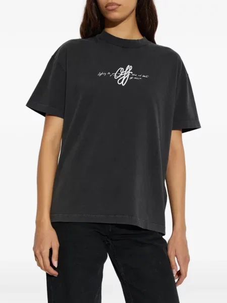 Póló Off-white nyomtatás fehér