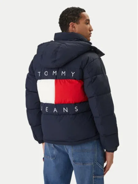 Kabát Tommy Jeans sötétkék