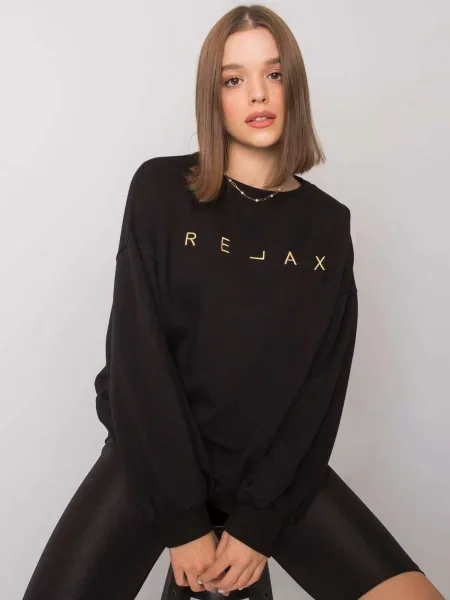Hanorac cu glugă Fashionhunters negru