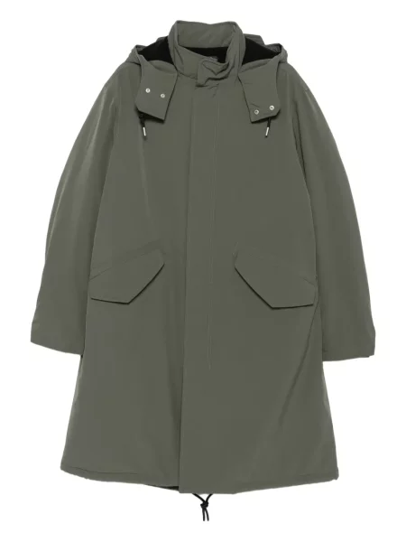 Палто A.p.c. с качулка зелено