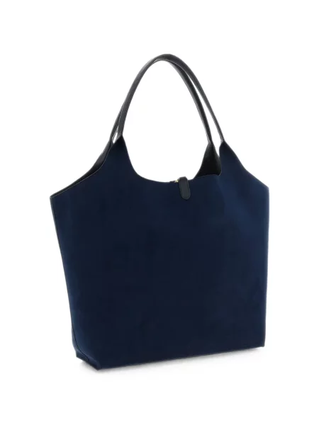 Geantă shopper Stella Mccartney cu autograf albastru