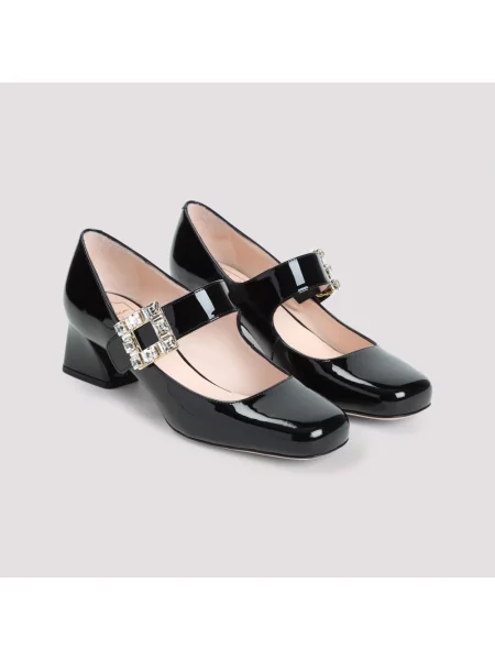 Czółenka Roger Vivier skórzana czarna