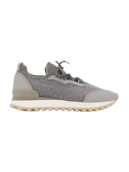 Sneakersy Eleventy wełniane szare