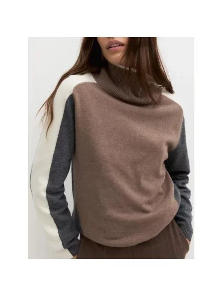 Sweter Marella wełniany beżowy