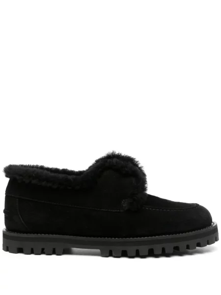 Pantofi loafer Le Silla din piele de căprioară negru