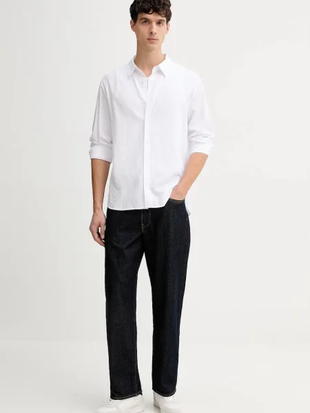 Calvin Klein Cămașă | Relaxed fit alb
