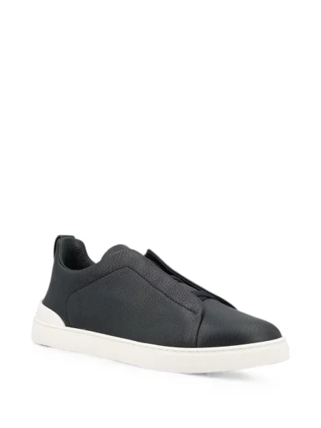Sneakerși Zegna din piele negru