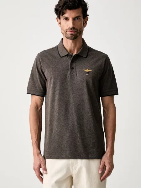 Tricou polo Aeronautica Militare maro