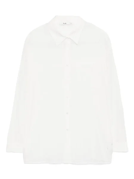 Długa koszula B+ab z długim rękawem biała