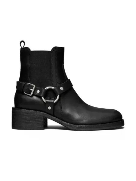 Botki Tory Burch skórzane czarne