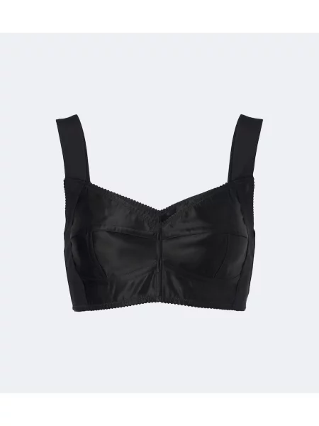 Top Dolce&gabbana din satin negru