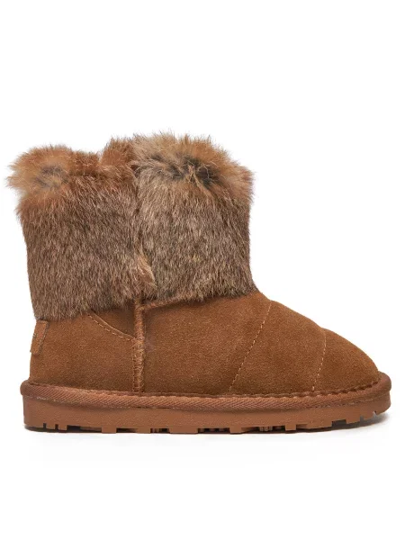 Škornji za sneg Patrizia Pepe iz semiša rjava