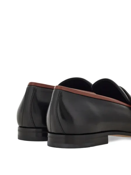 Pantofi loafer Ferragamo cu cataramă maro
