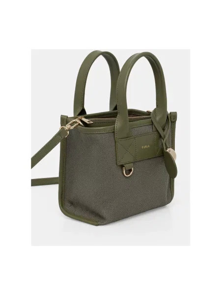 Furla torebka crossbody Divide It Mini Tote zielona