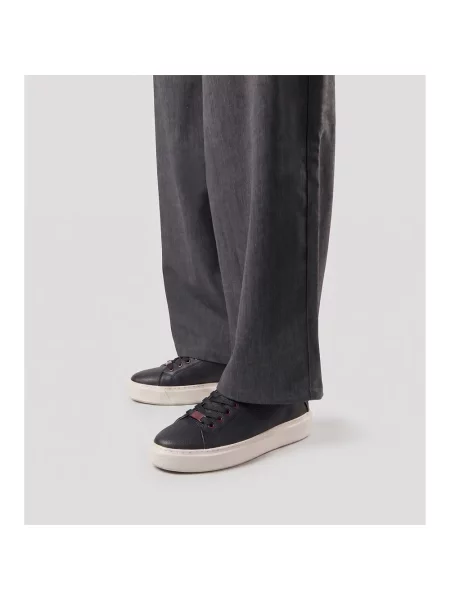 Sneakersy Alexander Smith skórzane czarne