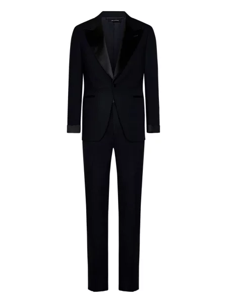 Costum Tom Ford de lână de costum albastru